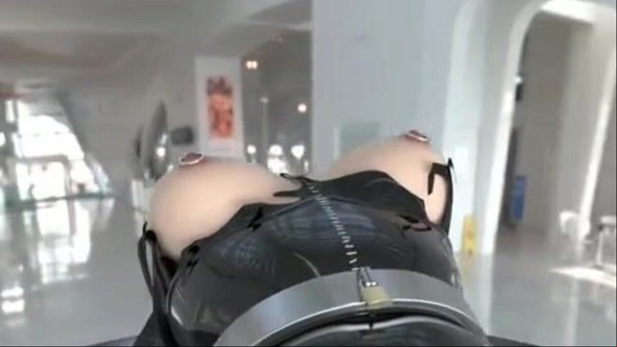 Catwoman Latex Dress with Taut Metal Thraldom [3DViewer Promo]